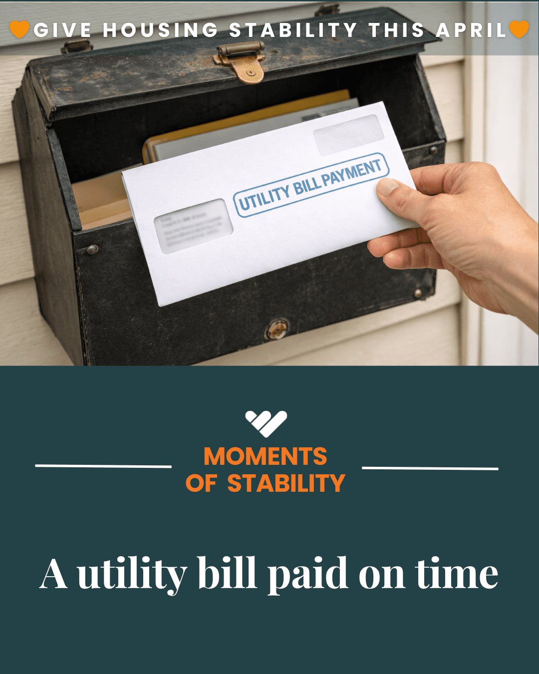 A utility bill paid on time