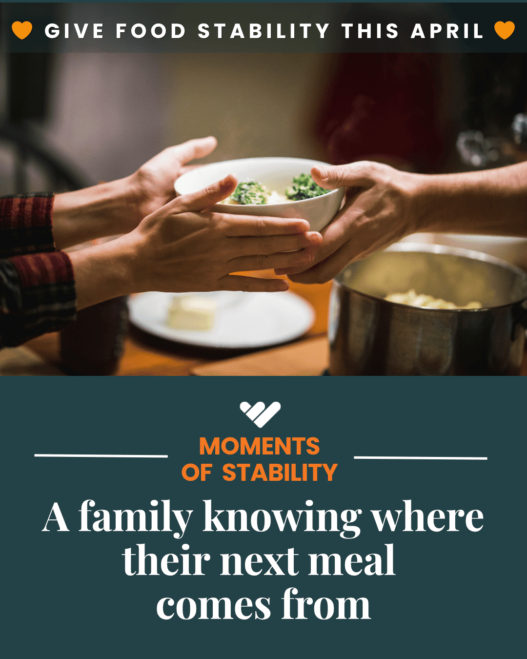 A family knowing where their next meal comes from